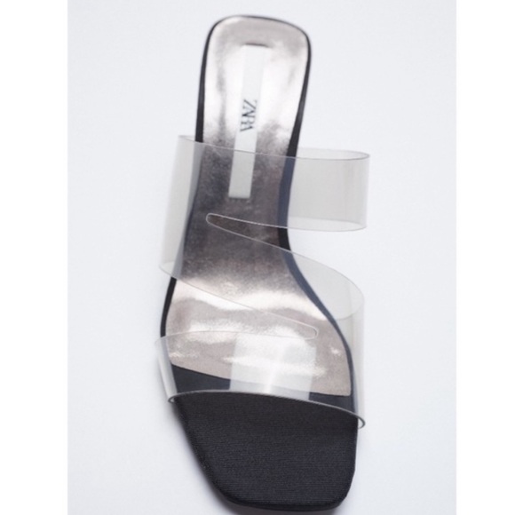 Zara open toe black heels - Picture 2 of 5